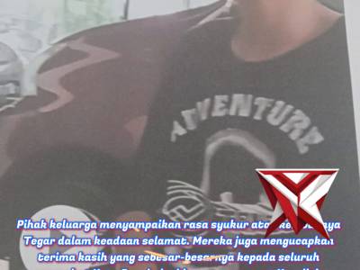 *Telah kembali Tegar Fatih  setelah sekian lama meninggalkan rumah*