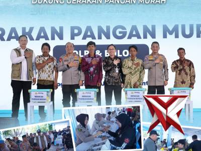 Polri Gelar Gerakan Pangan Murah dan Bakti Kesehatan di Kelapa Gading