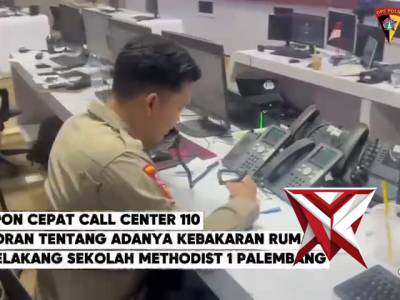 Respon Cepat Call center 110 Polda Sumsel Menindaklanjuti Laporan Masyarakat - PoliceTube