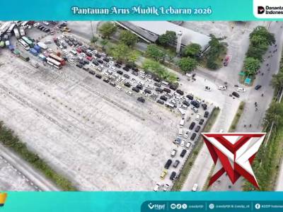 Live Report Pelabuhan Bakauheni via Drone Rabu, 18 Maret 2026 Pukul 08.00 WIB