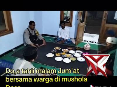 doa tahlil bersama masyarakat desa binakal