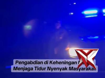Patroli malam daerah rawan