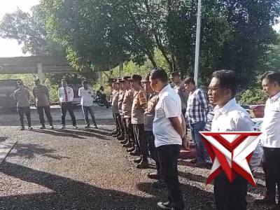 APEL PAGI PERSONIL POLSEK KOTA YANG DIPIMPIN OLEH KAPOLSEK AKP EDI SURISNO, SH