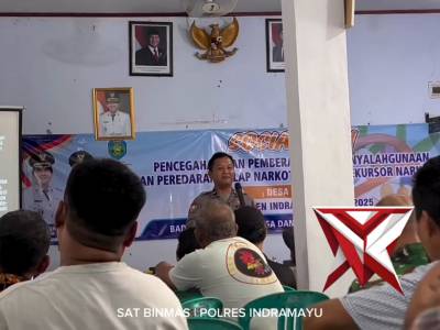 Sat Binmas Polres Indramayu Sosialisasi Bahaya Narkoba - PoliceTube