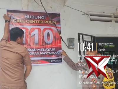 Giat pesonil polsek pampangan polres oki hadir