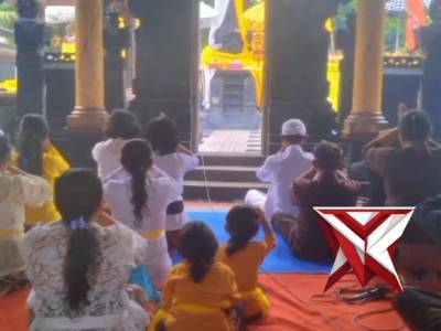 Pengamanan Persembahyangan Ngembag Geni Tahun Baru Saka 1948 di Dsn.Semanding Ds.Curungrejo Kepanjen