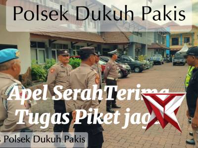 Apel Serah Terima Tugas Piket Jaga Polsek Dukuh Pakis - PoliceTube