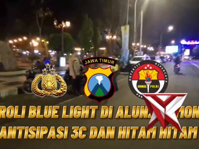 Polsek Lamongan Kota laksanakan patroli blue light