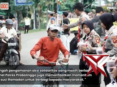 Polres Probolinggo Memberikan Pelayanan dan Pengamanan Dalam Aksi Solidaritas Aliansi BEM