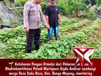giat bhabinkamtibmas polsek martapura aipda andisar