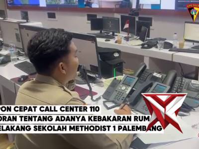 Respon Cepat Call center 110 Polda Sumsel Menindaklanjuti Laporan Masyarakat
