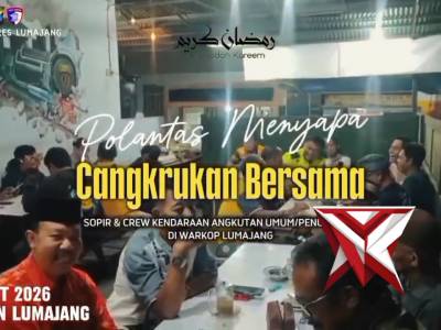 POLANTAS MENYAPA CANGKRUKAN BERSAMA SOPIR & CREW KENDARAAN ANGKUTAN UMUM/PENUMPANG