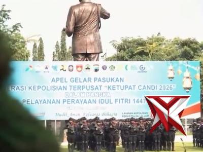 Polda Jateng Menggelar Apel Gelar Pasukan Operasi Terpusat Ketupat Candi 2026