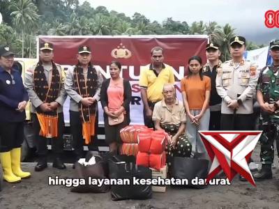 Polri hadir di tengah bencana, salurkan bantuan untuk korban bencana di nageko, NTT