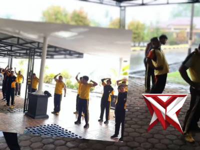 Olahraga Bersama Personil Polres Mimika