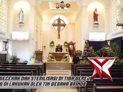 Kapolda Malut Tinjau Pengamanan Gereja