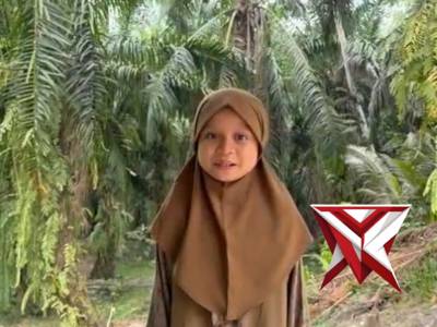 perlombaan dai cilik green policing oleh siswi SDN 007 Ujung tanjung