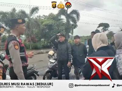 Himbauan kamtibmas sat samapta polres Musi rawas
