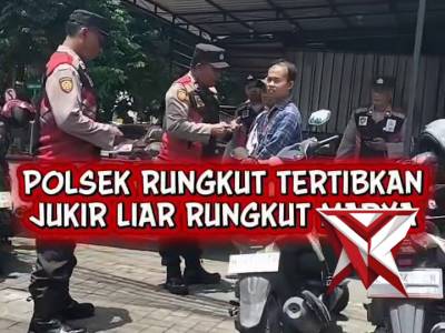 Polsek Rungkut Tertibkan Jukir Liar