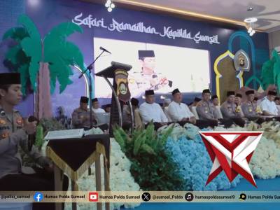 Safari Ramadhan Jadi Strategi Kapolda Sumsel Jaga Stabilitas Nasional - PoliceTube