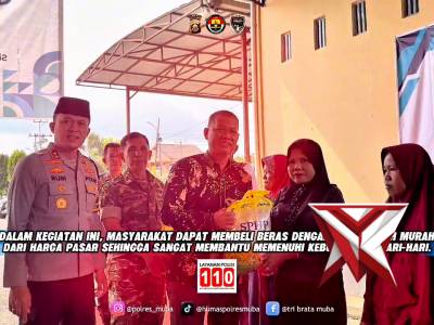 Kapolres Muba Gerakan pangan murah - PoliceTube
