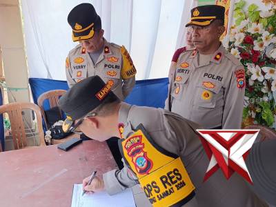 Pengecekan Pospam dan Personil oleh Kapolres Boltim