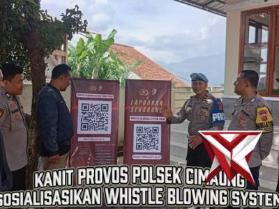 Kanit Provos Polsek Cimaung Sosialisasikan Whistle Blowing System