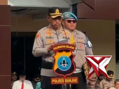Apel Gelar Pasukan Operasi Ketupat Intan 2026 Polres Banjar