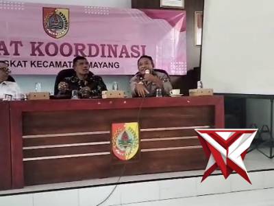 POLSEK MAYANG RAPAT KOORDINASI TINGKAT KECAMATAN MAYANG