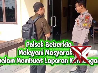 Polsek Seberida Melayani Masyarakat Membuat Laporan Masyarakat