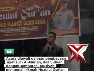 Peringatan Nuzulul Qur'an dan buka puasa bersama Polres OKU Selatan