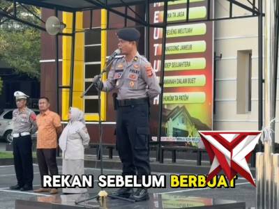 Himbauan dari Kasat Sabhara Polres Aceh Tenggara Agar Personil Jauhi Narkoba dan Judi Online - PoliceTube