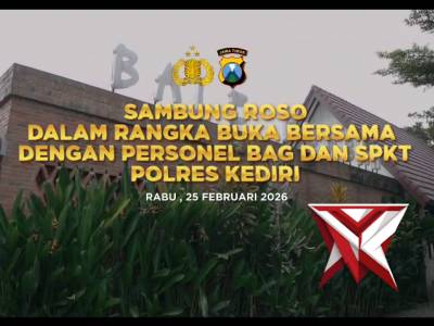 Sambung Roso dan Buka Puasa Bersama PJU dan Personel Bagian Polres Kediri
