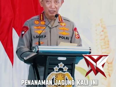 Kapolri Pimpin Tanam Raya Jagung Kuartal I 2026 di Ogan Ilir Sumatera Selatan
