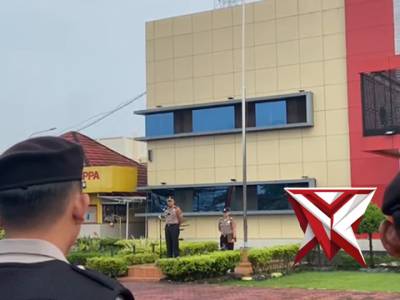 Arahan Pimpinan Kapolres Muba Dalam Apel Hari Senin