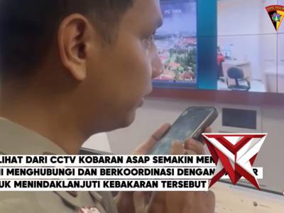 Respon Cepat Call center 110 Polda Sumsel Menindaklanjuti Laporan Masyarakat Ttg adanya Musibah Keba