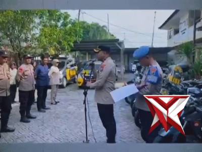 Apel Pagi di Mapolsek Candi