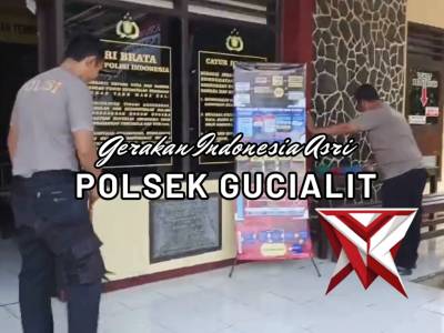 GIAT KERJA BAKTI ASRI DI MAKO POLSEK GUCIALIT