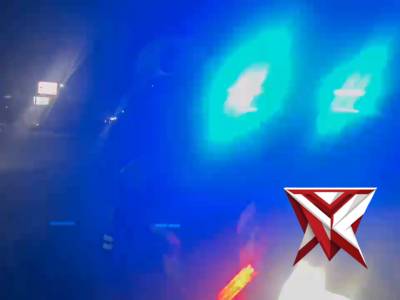 Melaksanakan blue light patrol di depan SPBU pedang kec muara beliti kab musi rawas antisi pasi 3C