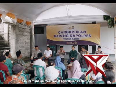 Cangkrukan Bareng Kapolres Kediri Hadirkan Ruang Dialog yang Lebih Akrab