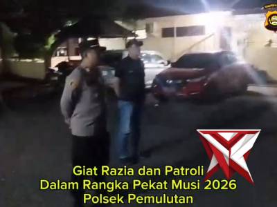 Giat Razia dan Patroli Polsek Pemulutan