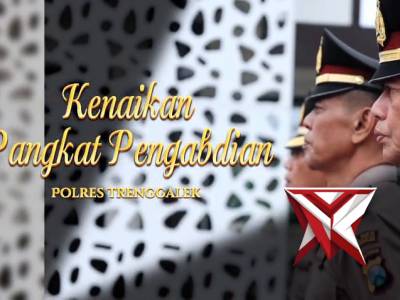 Hattrick, Tiga Anggota Polres Trenggalek Terima Kenaikan Pangkat Pengabdian Sejumlah anggota Polres - PoliceTube