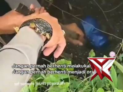 Personil Polres Pagar Alam Tak berhenti lakukan hal baik tiap hari nya, 

"Jangan perna berhenti mel