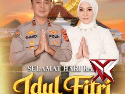 Polri bersama masyarakat di hari raya idul fitri