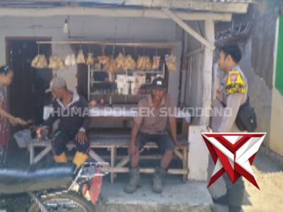 Bhabinkamtibmas Polsek Sukodono Serap Aspirasi Warga Melalui Patroli Dialogis
