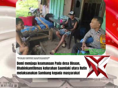 Demi menjaga keamanan pada desa binaan