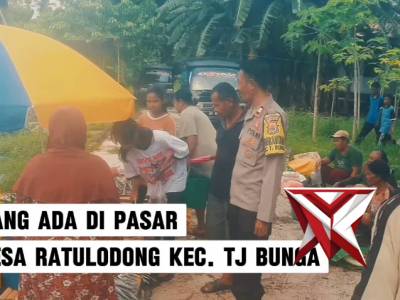 Giat sambang dan komunikasi bersama pedagang di pasar Desa Ratulodong Kec, Tanjung Bunga
