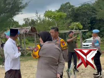 Kapolres Sumenep melaksanakan pengecekan ke pantai badur