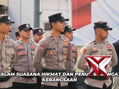 Polres Wonosobo menggelar Apel Akbar Kebangsaan Buruh di halaman Mapolres Wonosobo