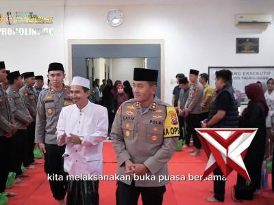 Kapolres Probolinggo AKBP Dr. M. Wahyudin Latif, S.H., S.I.K., M.Si. beserta jajaran melaksanakan ke
